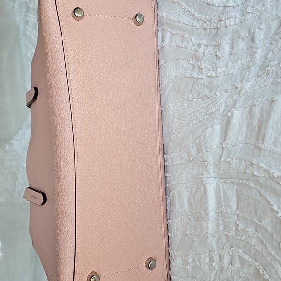 Coach Blush Peach Leather Tote Bag - Picture 5 of 16